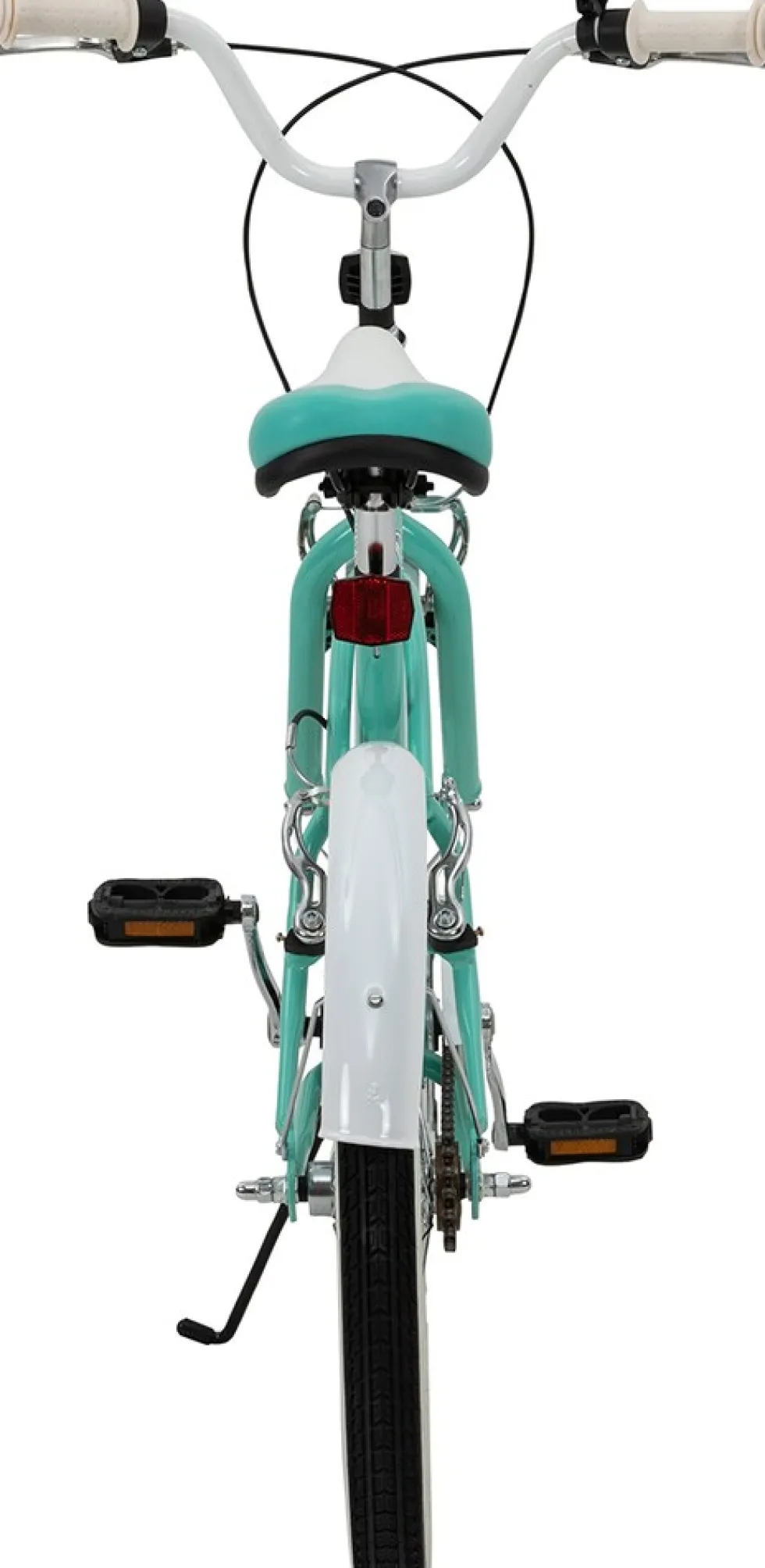 Actionbikes Kinderfahrrad Cruiser 20 Zoll, Rosa/Türkis, verstellbar, Seitenständer, V-Brake-Bremsen (Türkis)