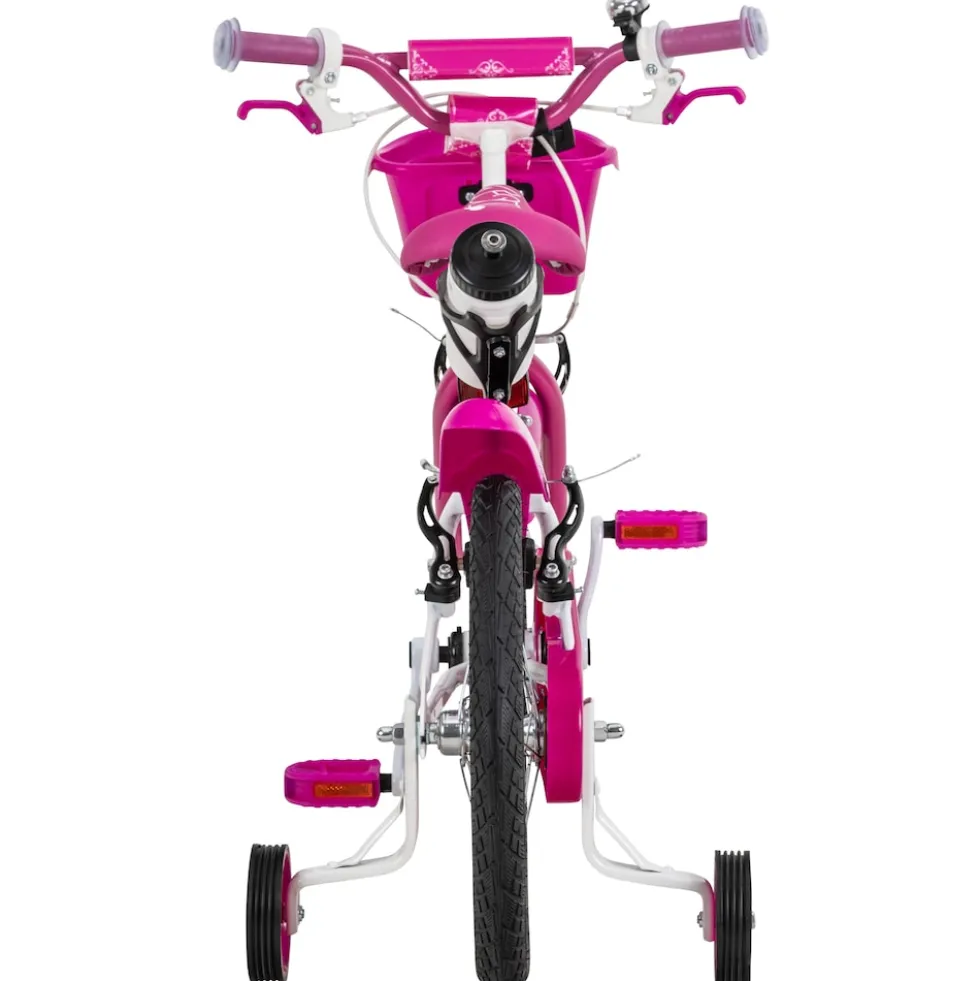 Actionbikes Kinderfahrrad Daisy 16 Zoll, pink, Stützräder, Korb, V-Brake-Bremsen, Antirutschgriffe (East)