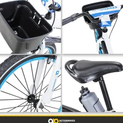 Actionbikes Kinderfahrrad Donaldo 20 Zoll, V-Brake-Bremsen, höhenverstellbar, Seitenständer, Korb