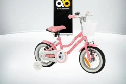 Actionbikes Kinderfahrrad Starlight 12 Zoll, Rosa, Stützräder, Fahrradkorb, Klingel, Kettenschutz (Classic)