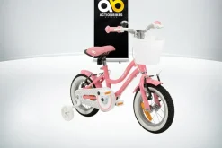 Actionbikes Kinderfahrrad Starlight 12 Zoll, Rosa, Stützräder, Fahrradkorb, Klingel, Kettenschutz (Classic)