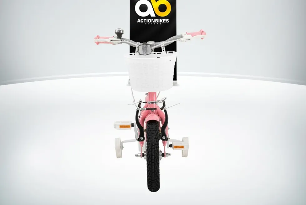 Actionbikes Kinderfahrrad Starlight 12 Zoll, Rosa, Stützräder, Fahrradkorb, Klingel, Kettenschutz (Classic)