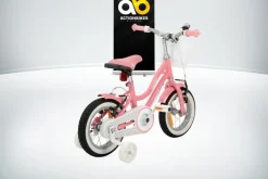 Actionbikes Kinderfahrrad Starlight 12 Zoll, Rosa, Stützräder, Fahrradkorb, Klingel, Kettenschutz (Classic)