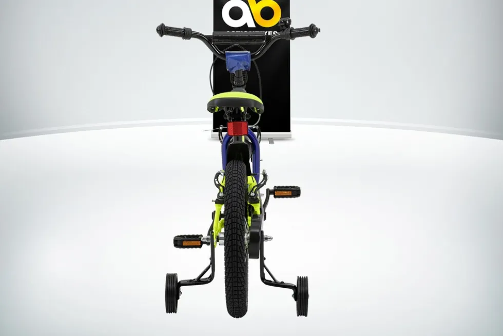 Actionbikes Kinderfahrrad Turbo 16 Zoll, Stützräder, V-Brake-Bremsen, Lenker-/Kettenschutz, Klingel