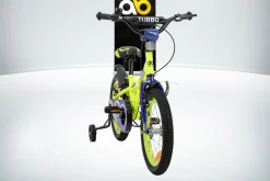 Actionbikes Kinderfahrrad Turbo 16 Zoll, Stützräder, V-Brake-Bremsen, Lenker-/Kettenschutz, Klingel