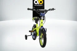 Actionbikes Kinderfahrrad Turbo 12 Zoll, Stützräder, V-Brake-Bremsen, Lenker-/Kettenschutz, Klingel