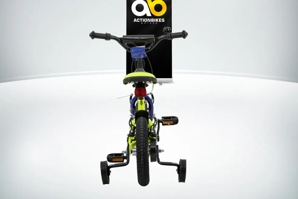 Actionbikes Kinderfahrrad Turbo 12 Zoll, Stützräder, V-Brake-Bremsen, Lenker-/Kettenschutz, Klingel
