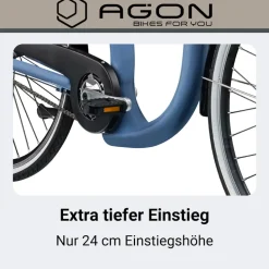 Agon Assist E Bike 28 Zoll Pedelec Damen Elektro Fahrrad 3 Gang Citybike tiefer Einstieg