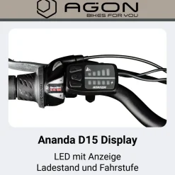 Agon Avesa E Bike Trekkingrad Herren ab 155 cm mit Nabenmotor Pedelec Trekking Fahrrad mit 21 Gang und Beleuchtung StVZO