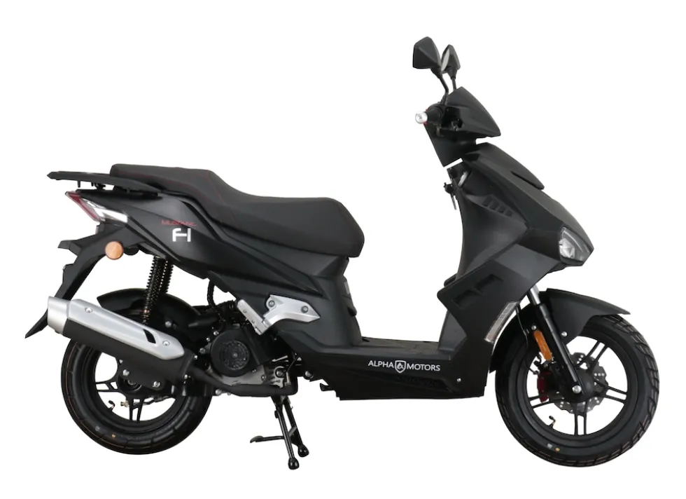 Alpha Motors Motorroller Mustang FI 50 ccm 45 kmh EURO 5 mattschwarz