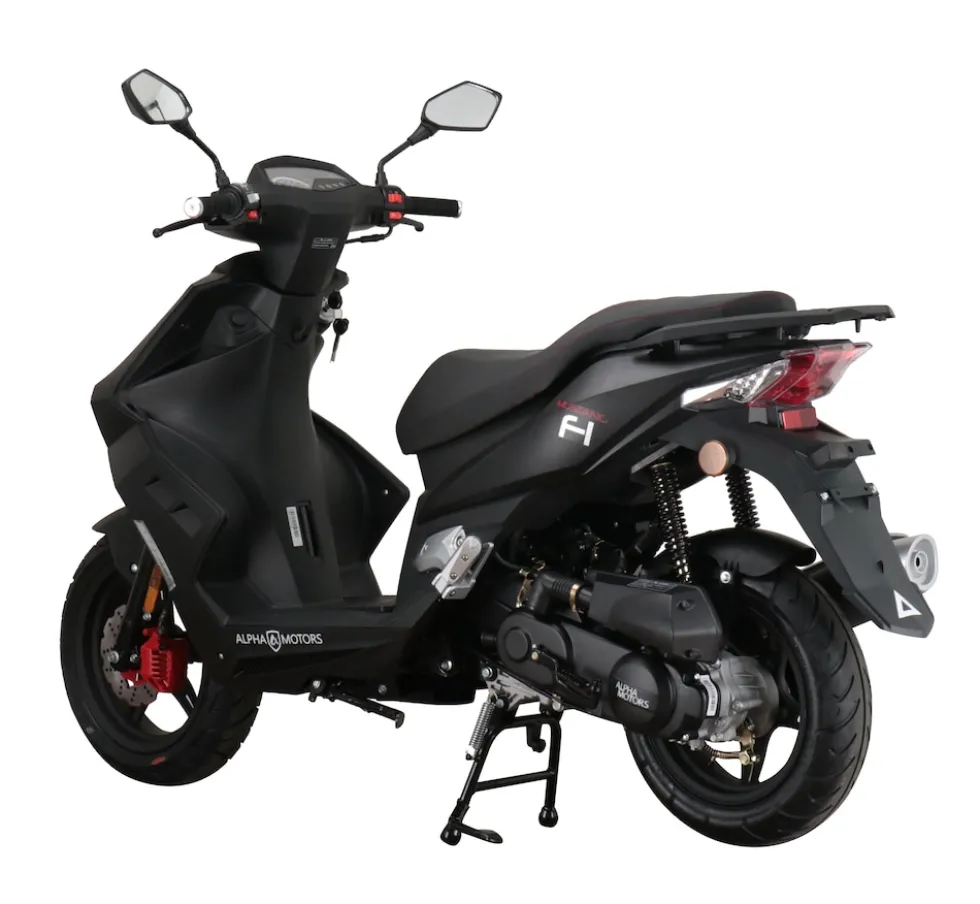 Alpha Motors Motorroller Mustang FI 50 ccm 45 kmh EURO 5 mattschwarz