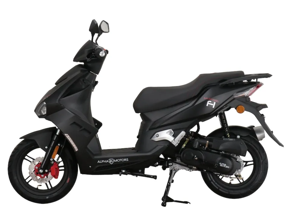 Alpha Motors Motorroller Mustang FI 50 ccm 45 kmh EURO 5 mattschwarz