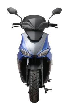 Alpha Motors Motorroller Mustang FI 50 ccm 45 kmh EURO 5 blau-grau inkl. Topcase