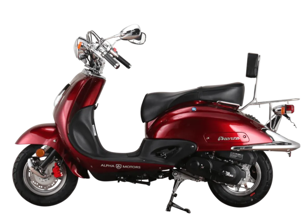 Alpha Motors Motorroller Retro Firenze 125 ccm 85 km/h EURO 5+ weinrot