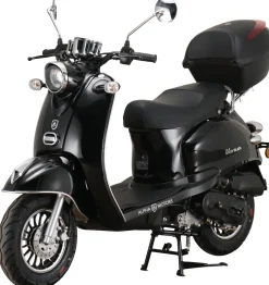 Alpha Motors Motorroller Venus 50 ccm 45 km/h EURO 5 schwarz inkl. Topcase