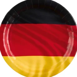 Amscan - Deutschland - Pappteller (8er Set, 23cm) Teller Grillparty Party EM WM