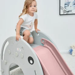 Baby Vivo Kinderrutsche / Rutsche - Elefant in Pink/Grau