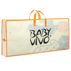Baby Vivo Spielmatte / Spielteppich für Kinder doppelseitig mit Straße 200 x 180 cm - Kaktus