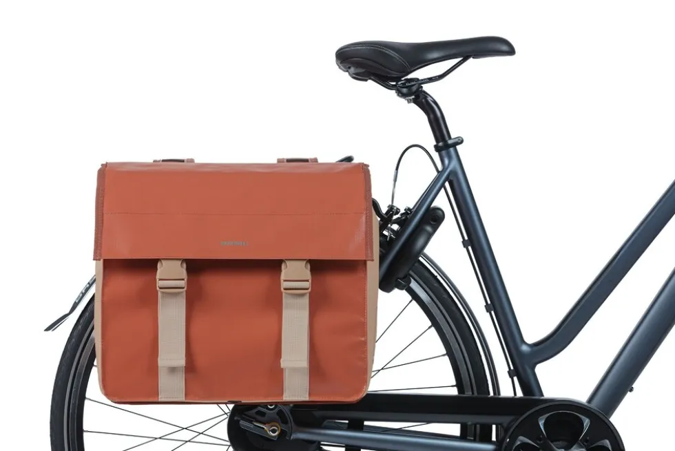 BASIL Doppelpacktasche "Urban Load", terra red/rose
