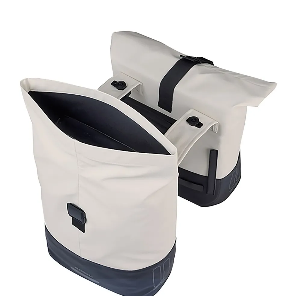 BASIL Gepäckträger- Fahrradtasche "Cove MIK", weiß