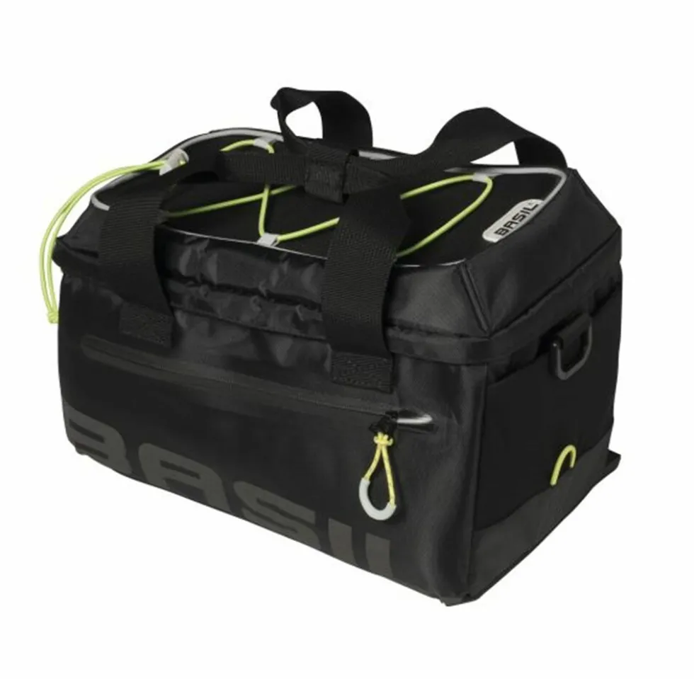 BASIL Gepäckträgertasche "Miles" - schwarz/lime
