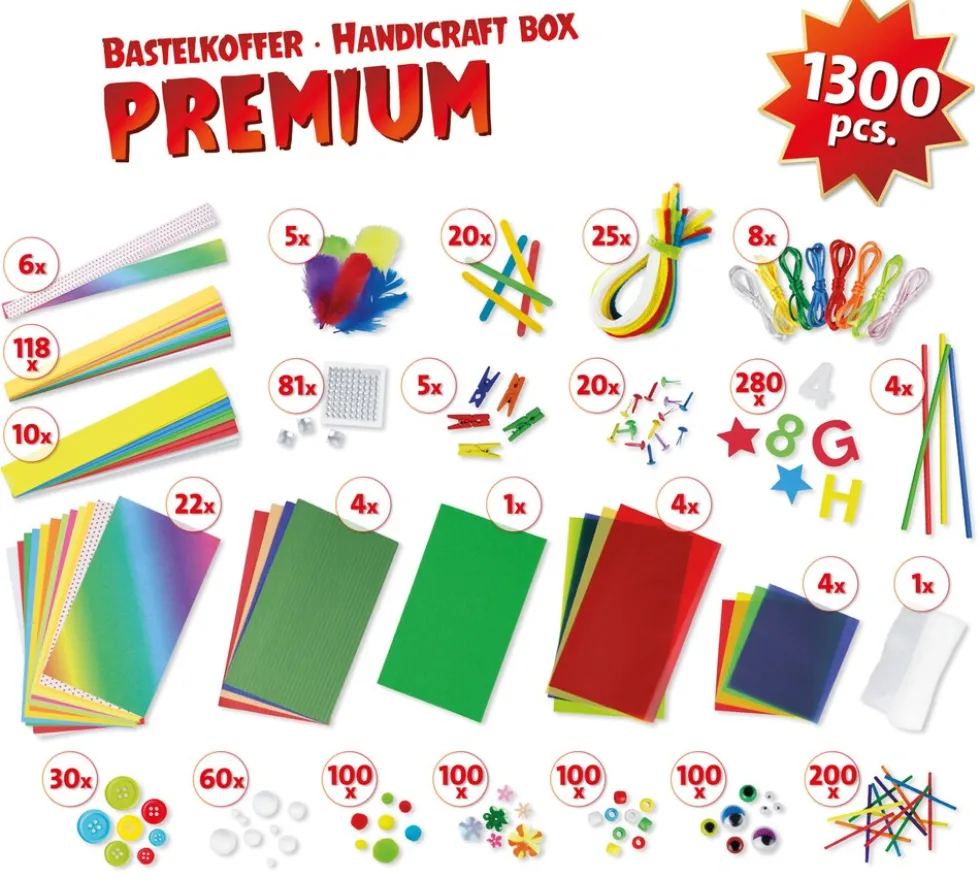 Bastelkoffer Premium, Faltschachtel