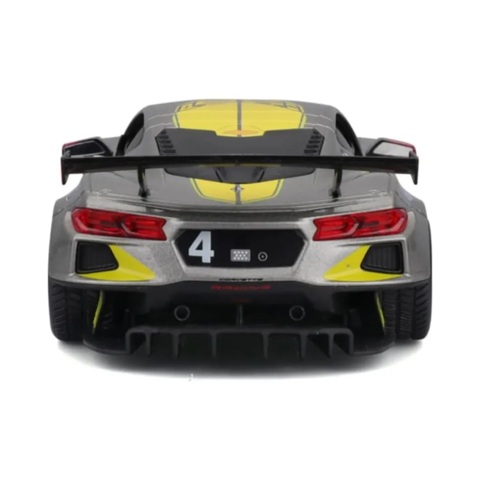 Bburago 18-28024 - Modellauto - Chevrolet Corvette C8R '20 (grau, Maßstab 1:24) Modell Auto