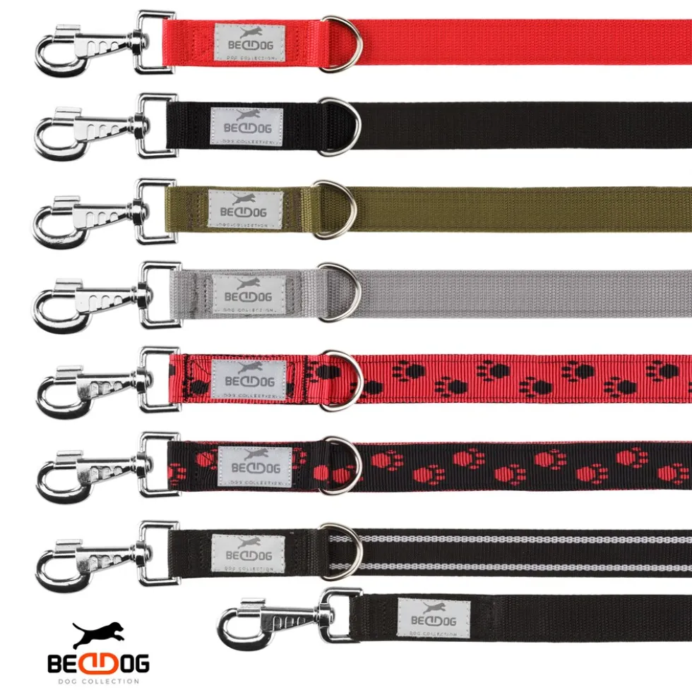 BedDog Hundeleine SPIKE verstellbar in 3 Längen Führleine, Laufleine