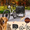 BENNO® Hundefahrradanhänger LUNA Kleintierfahrradanhänger Buggy faltbar, schwarz
