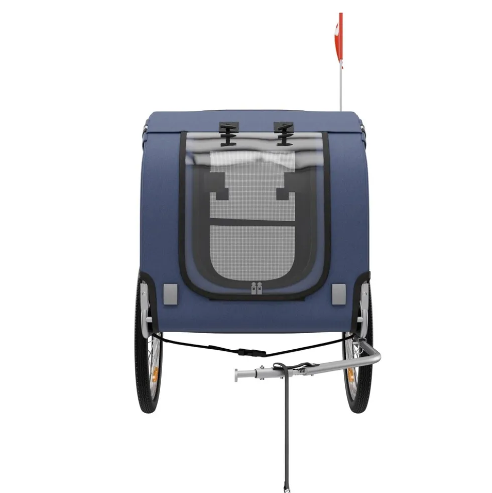 BENNO® Hundefahrradanhänger LUNA Kleintierfahrradanhänger Buggy faltbar, blau