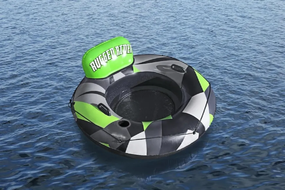 Bestway 43280 Schwimmring Rugged Rider I Ø135cm mit Lehne Getränkehalter Mesh