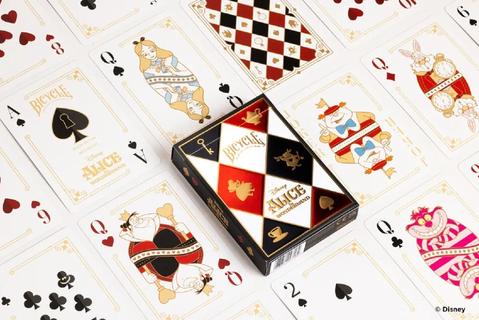 Bicycle® Kartendeck - Disney Alice in Wonderland Kartenspiel Spielkarten Pokerkarten Single Deck