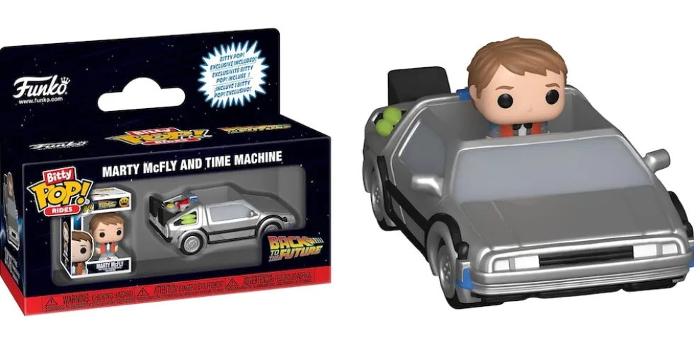 Bitty POP Rides - Marty McFly and Time Machine