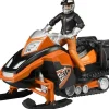 Bruder bruder 63101 bworld Snowmobil mit Fahrer + Ausstattung