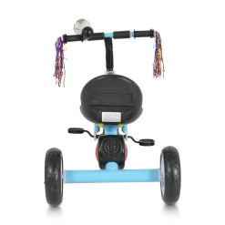 Byox Dreirad Bonfire EVA-Reifen LED-Licht ,Musik Licht, Hupe, Sitz einstellbar hellblau