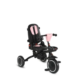Byox Dreirad Cruz EVA-Reifen klappbar Körbe 360 drehbar Getränkehalter Fußstütze rosa