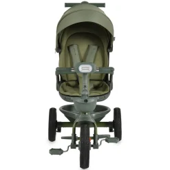 Byox Dreirad Fusion Lux Musik Scheinwerfer PU-Reifen Hinterradbremsen Korb Gurt grün