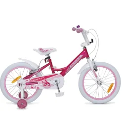 Byox Kinderfahrrad 18 Zoll Lovely, Stützräder, Klingel, Reflektoren, ab 5 Jahre