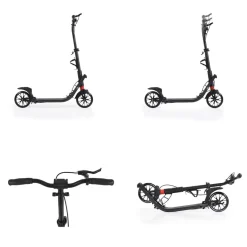 Byox Kinderroller Avatar faltbar, Bremse, Flaschenhalter, verstellbar, ABEC-9 schwarz