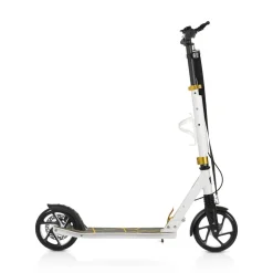 Byox Kinderroller Chic PU-Räder, LED-Licht, ABEC-7 Lager, Seitenständer, faltbar weiß