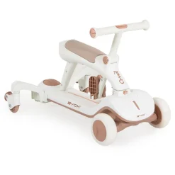 Byox Kinderroller Cornet 6 in 1 Multifunktionsroller Rutscher Musik Becherhalter weiß