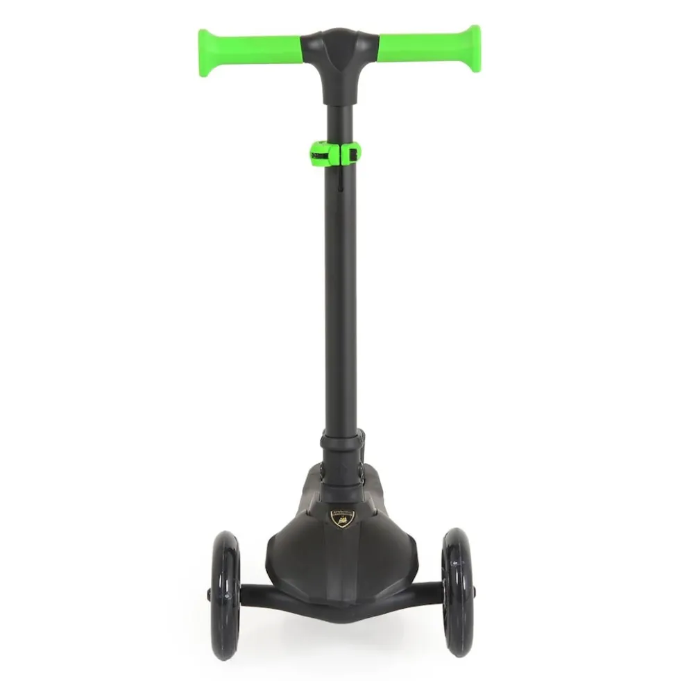 Byox Kinderroller Lamborghini 3 Räder klappbar PU-Räder ABEC-7 LED-Räder Bremse grün