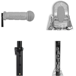 Byox Kinderroller Rapture, Aluminium Scooter mit LED-Rädern, Wassertransferdruck blau