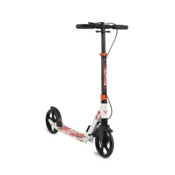 Byox Kinderroller Spooky klappbar, bis 100 kg, Bremse, Stoßdämpfer vorne, ABEC-7 weiß