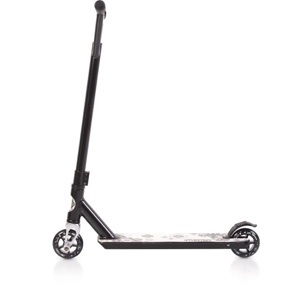 Byox Kinderroller Stunter Aluminium PU Räder ABEC-9 Lenker 360° drehbar Bremse schwarz