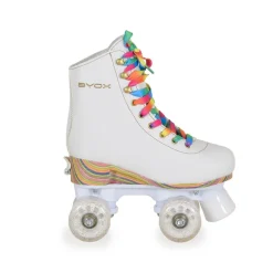 Byox Rollschuhe Donna weiß, PU-Rollen mit Glitzer, ABEC-5 Lager, versch. Größen Gr. 27-30