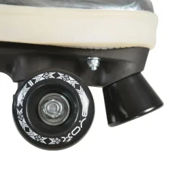 Byox Rollschuhe Silver PVC-Räder Sohle mit Licht Lager 608ZB Größe M (35-36)