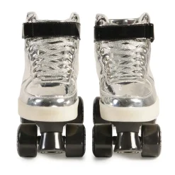 Byox Rollschuhe Silver PVC-Räder Sohle mit Licht Lager 608ZB Größe M (35-36)