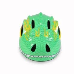 Byox Schutzhelm Y27 Dino Gr S 48 - 54 cm, einstellbar, 4 Löcher, LED-Beleuchtung grün