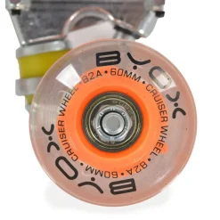 Byox Skateboard 26 Zoll mit Griff PU-Leuchträder ABEC-7 Aluminium 100 kg LED rot